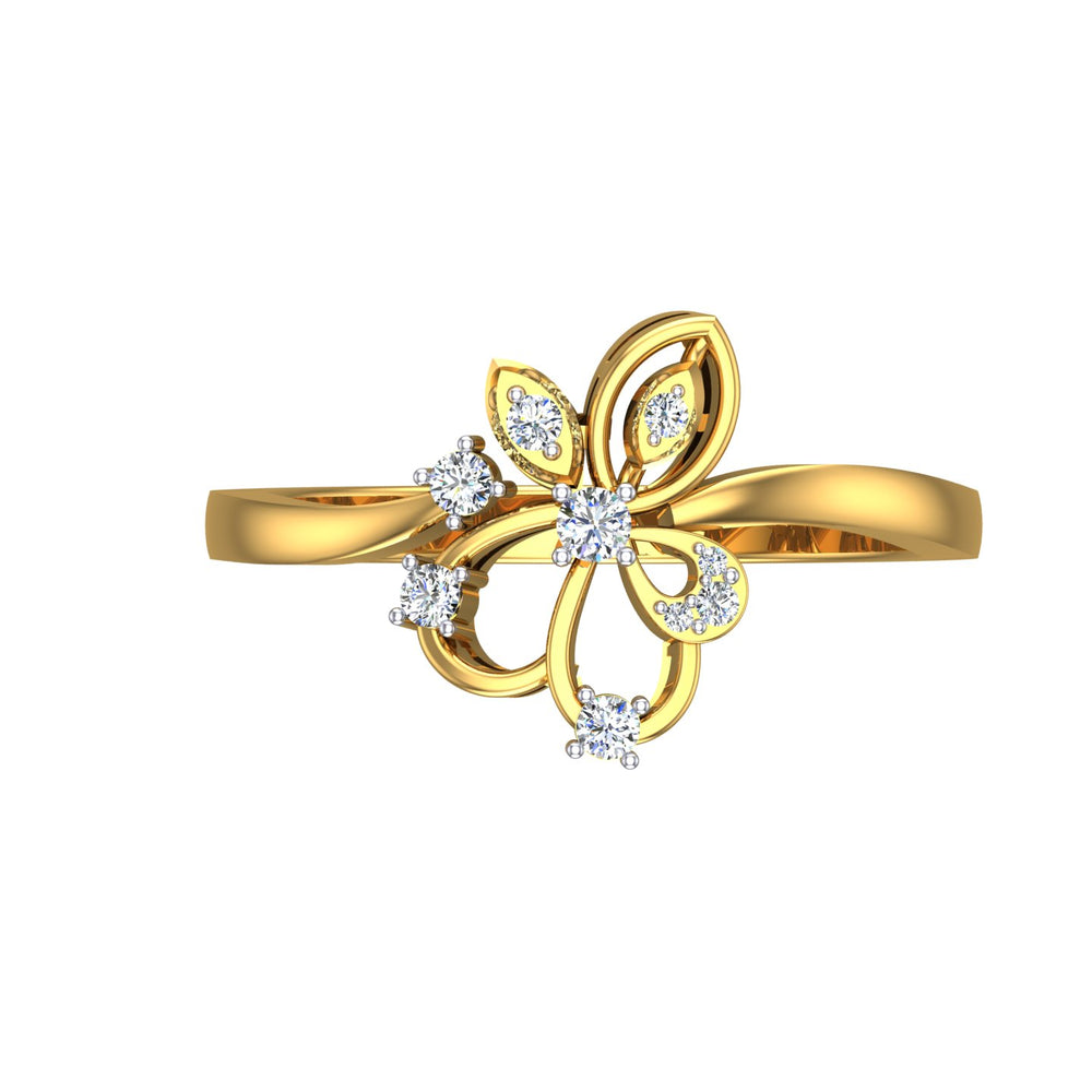 Butterfly Bloom Diamond Ring