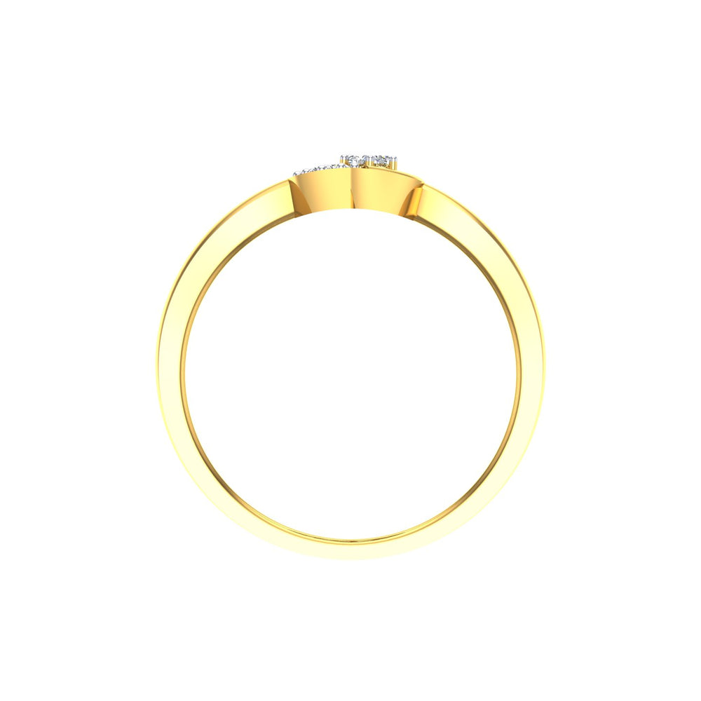 Emerald Leaf Spark Ring