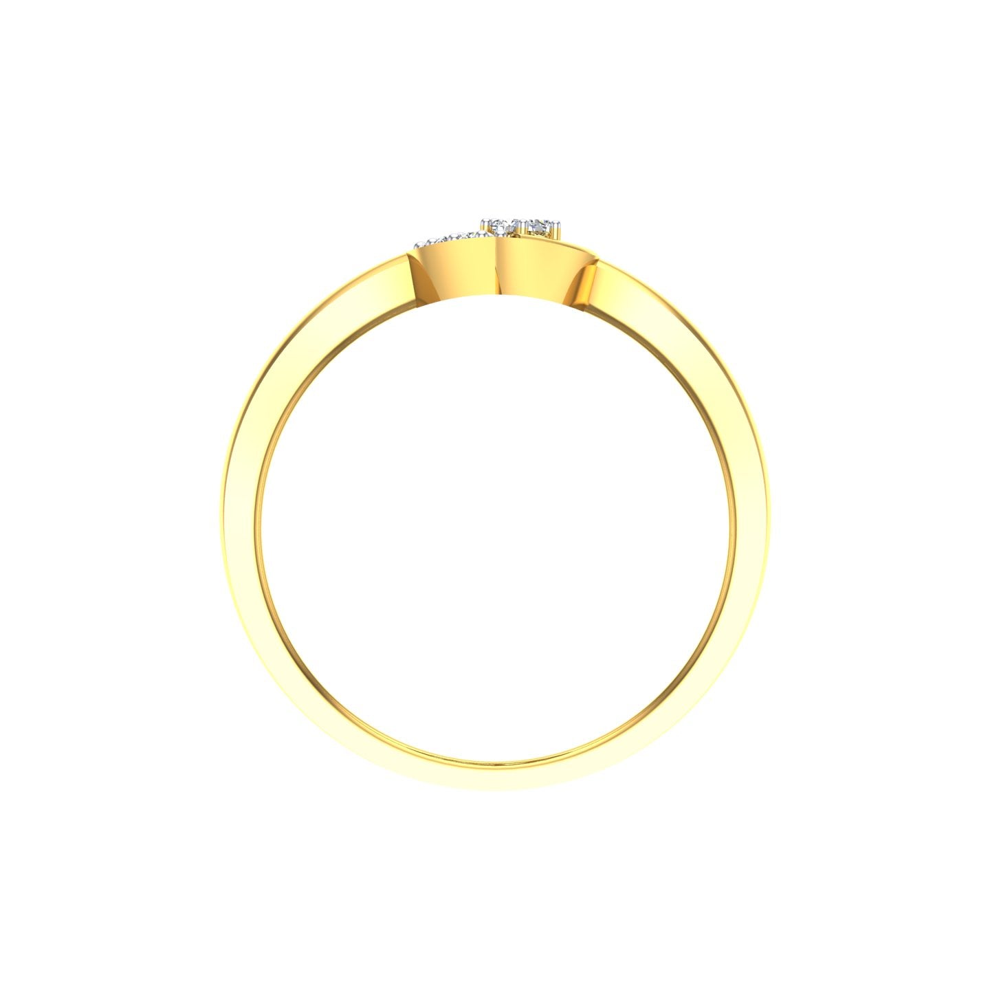 Emerald Leaf Spark Ring