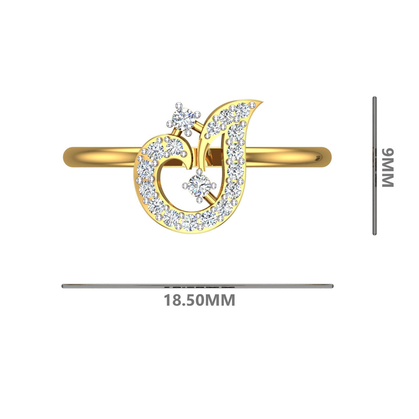 Heartflame Diamond Ring