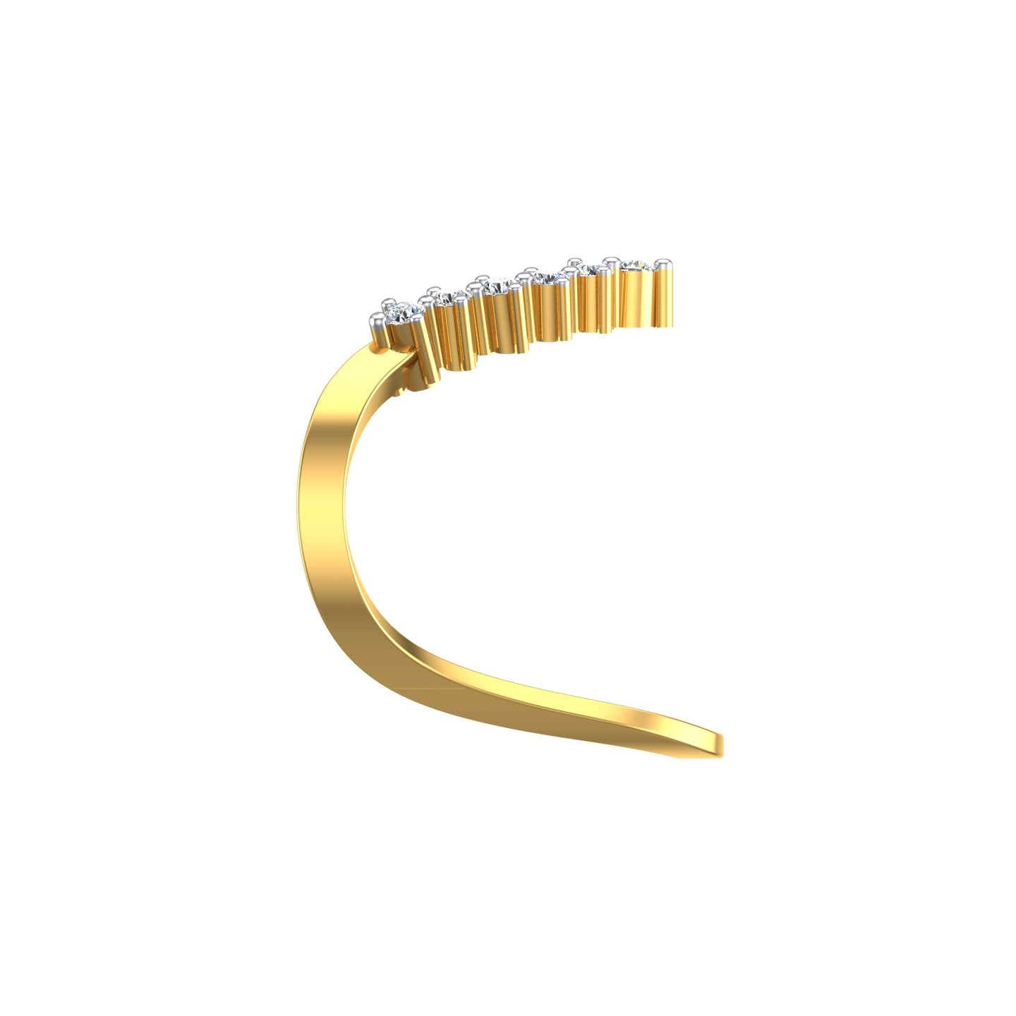 Crescent Spark Ring