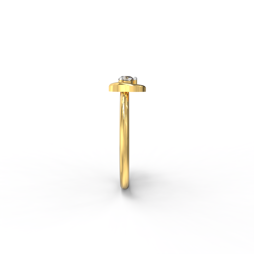Heartfelt Solitaire Ring