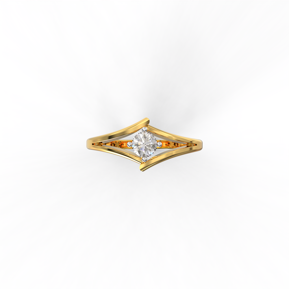 Infinity Arc Solitaire Ring