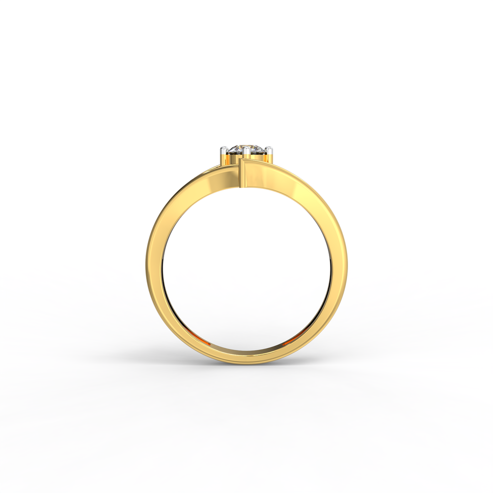 Infinity Arc Solitaire Ring