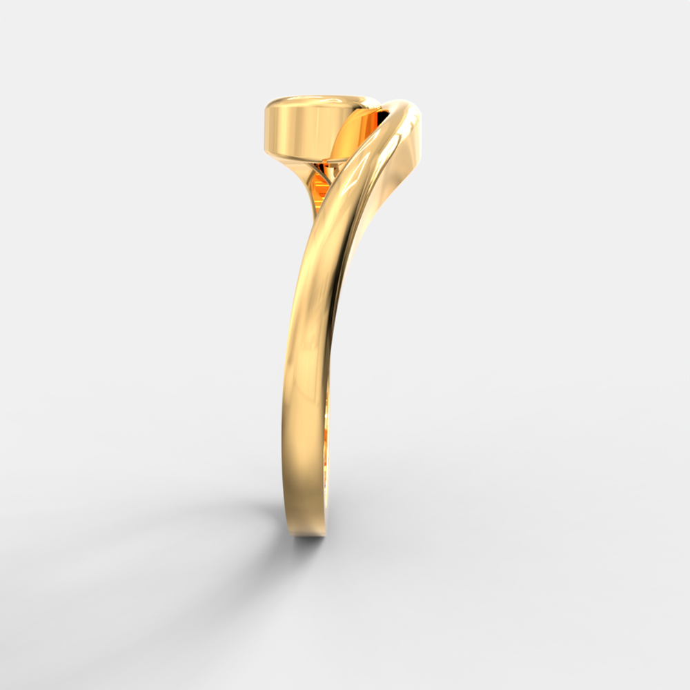 Infinity Flow Solitaire Ring