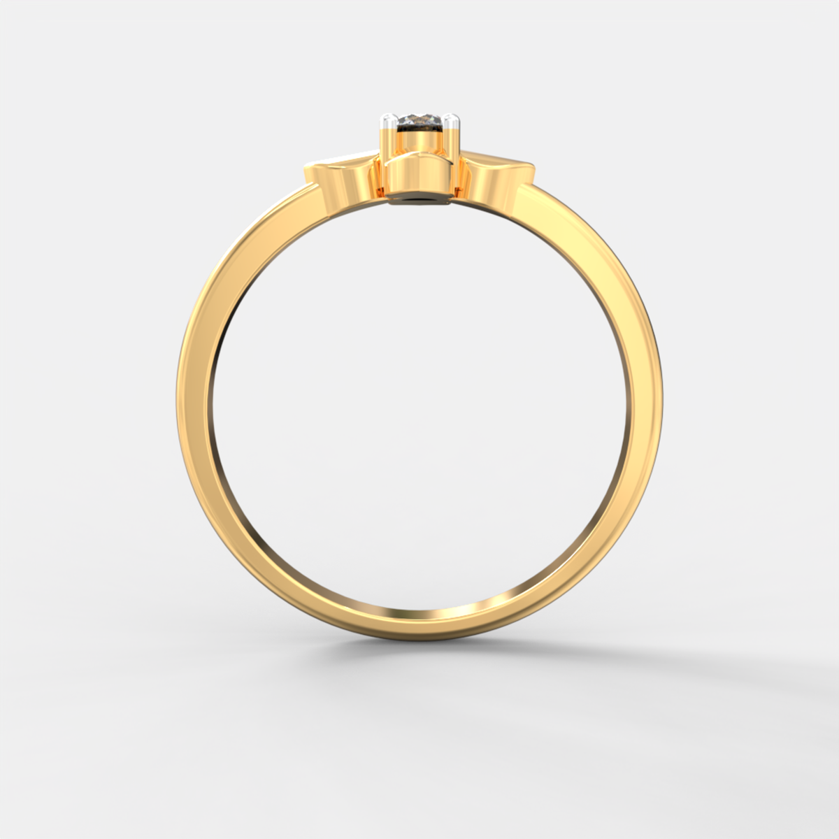 Clover Bloom Solitaire Ring