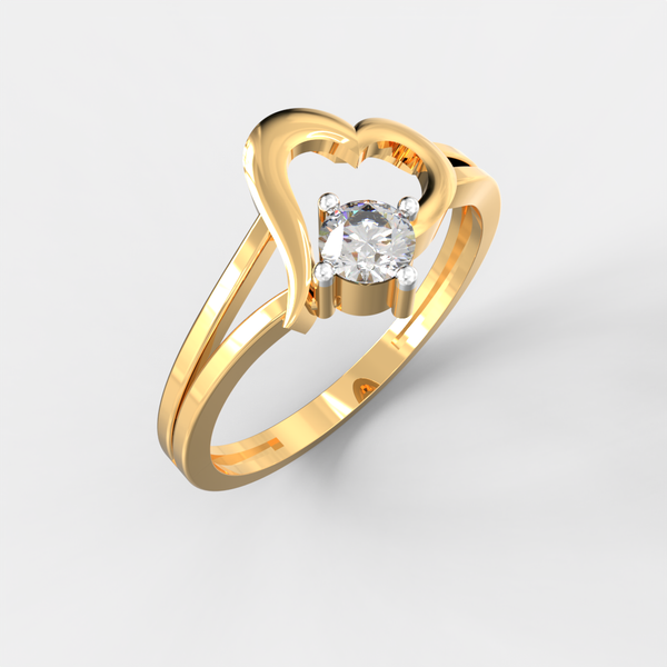 Eternal Heart Solitaire Ring hover image