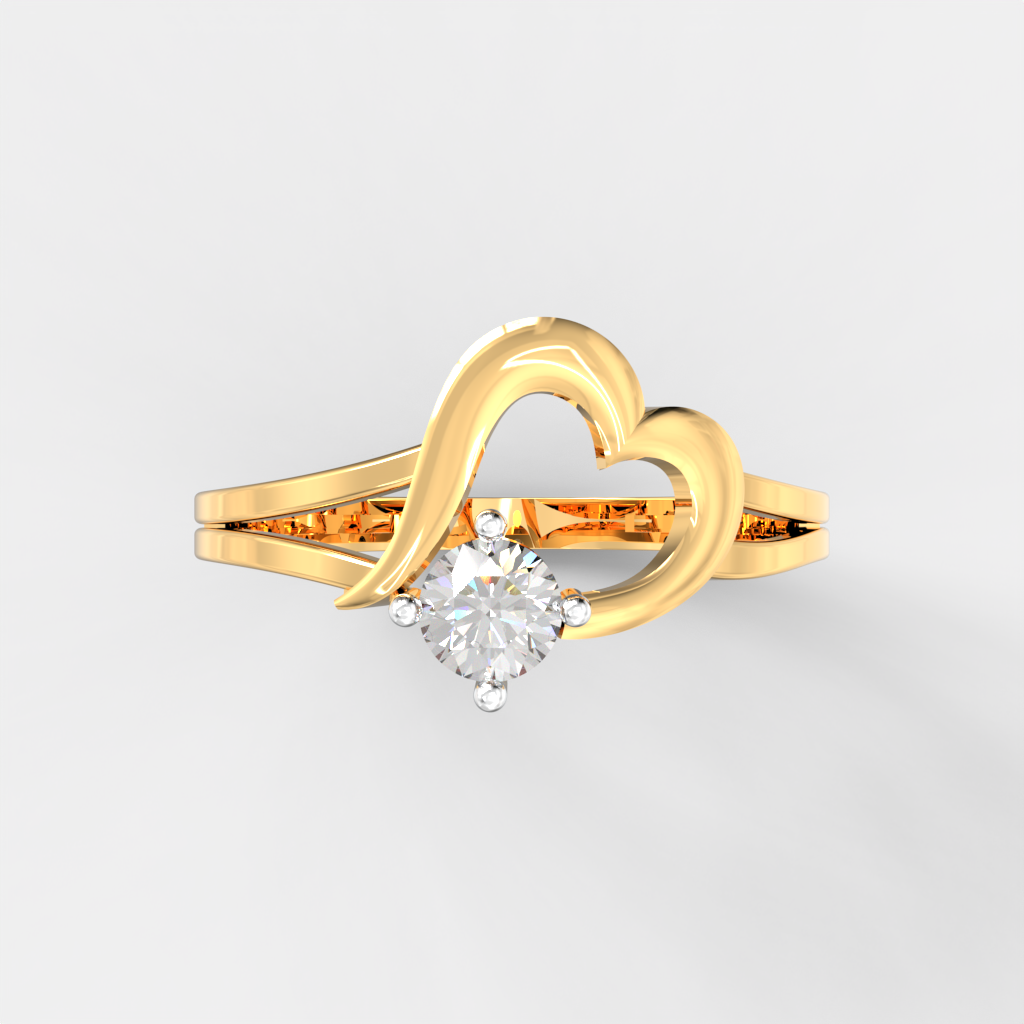 Eternal Heart Solitaire Ring