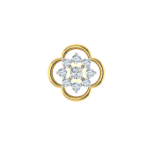 Celestial Clover Diamond Nose Screw