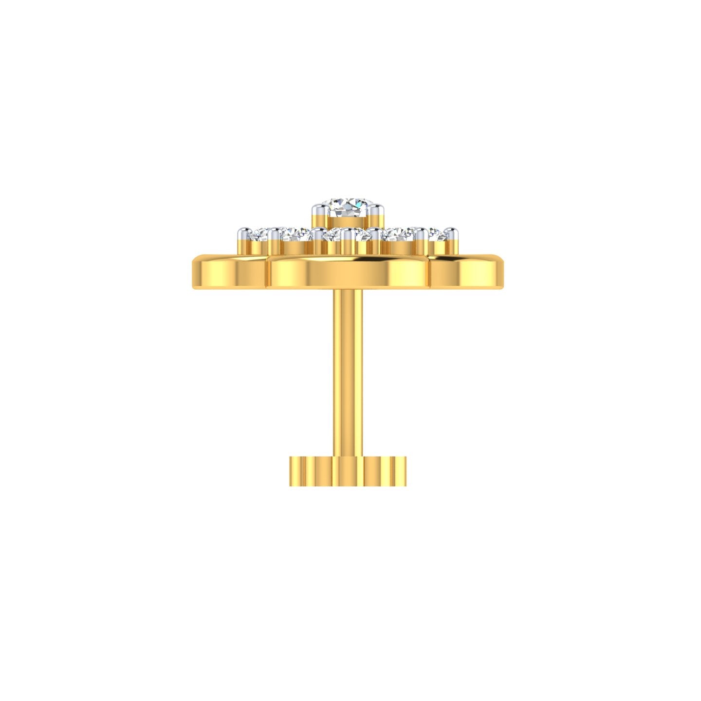 Celestial Clover Diamond Nose Pin