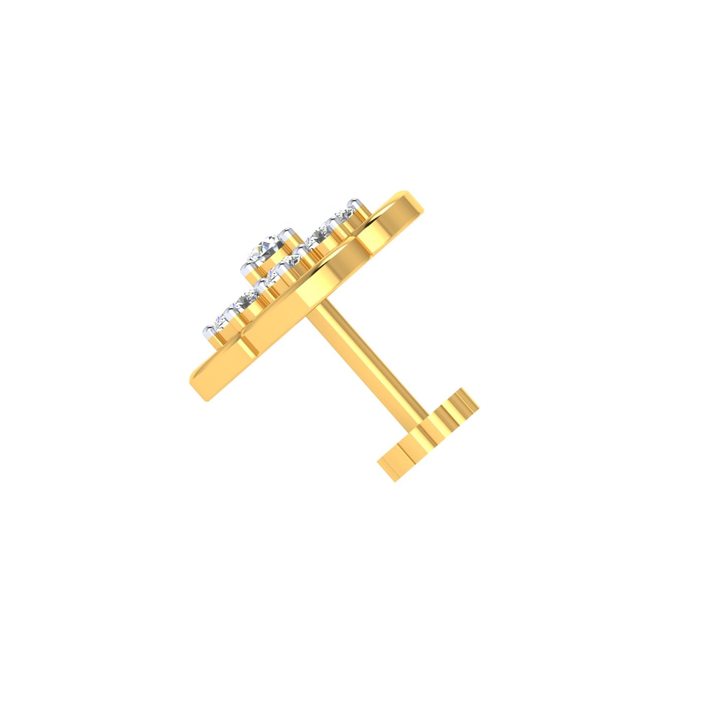 Celestial Clover Diamond Nose Pin