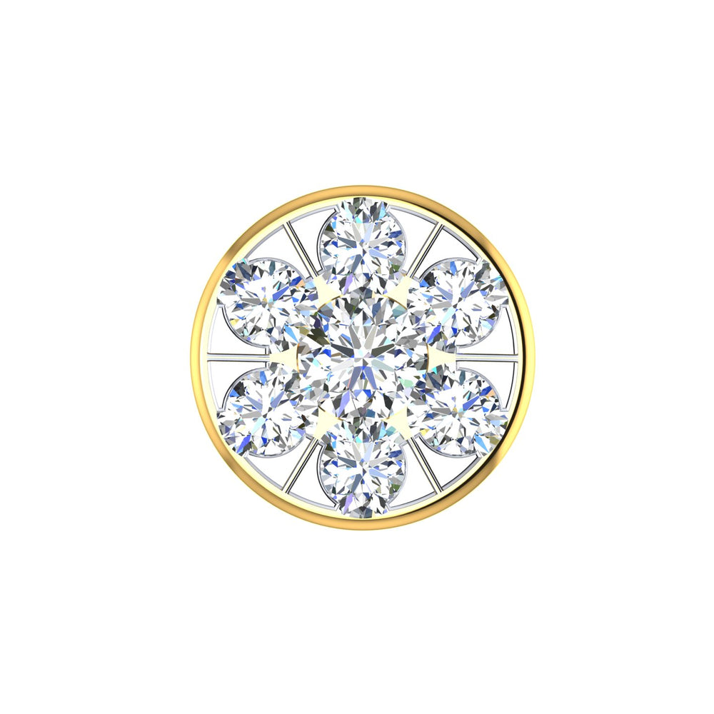 Royal Rosette Diamond Nose Pin
