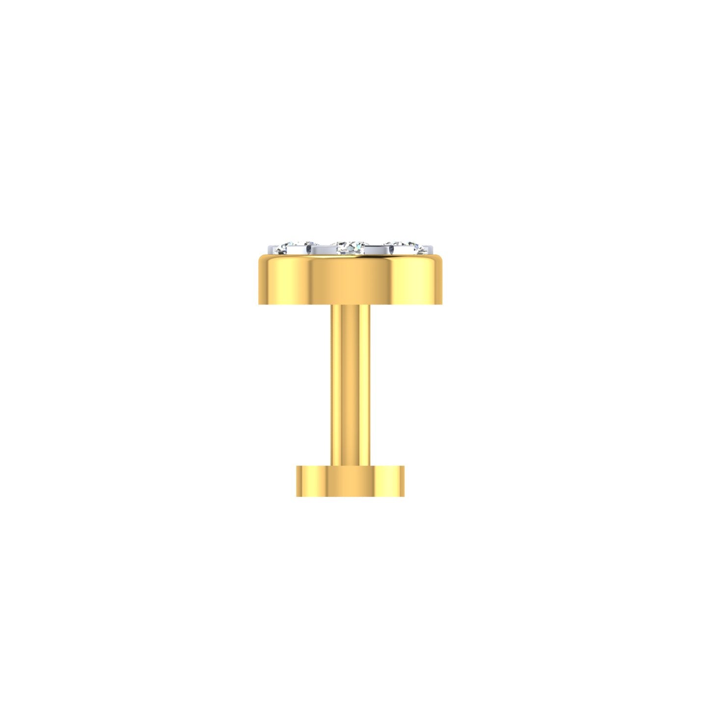 Royal Rosette Diamond Nose Pin