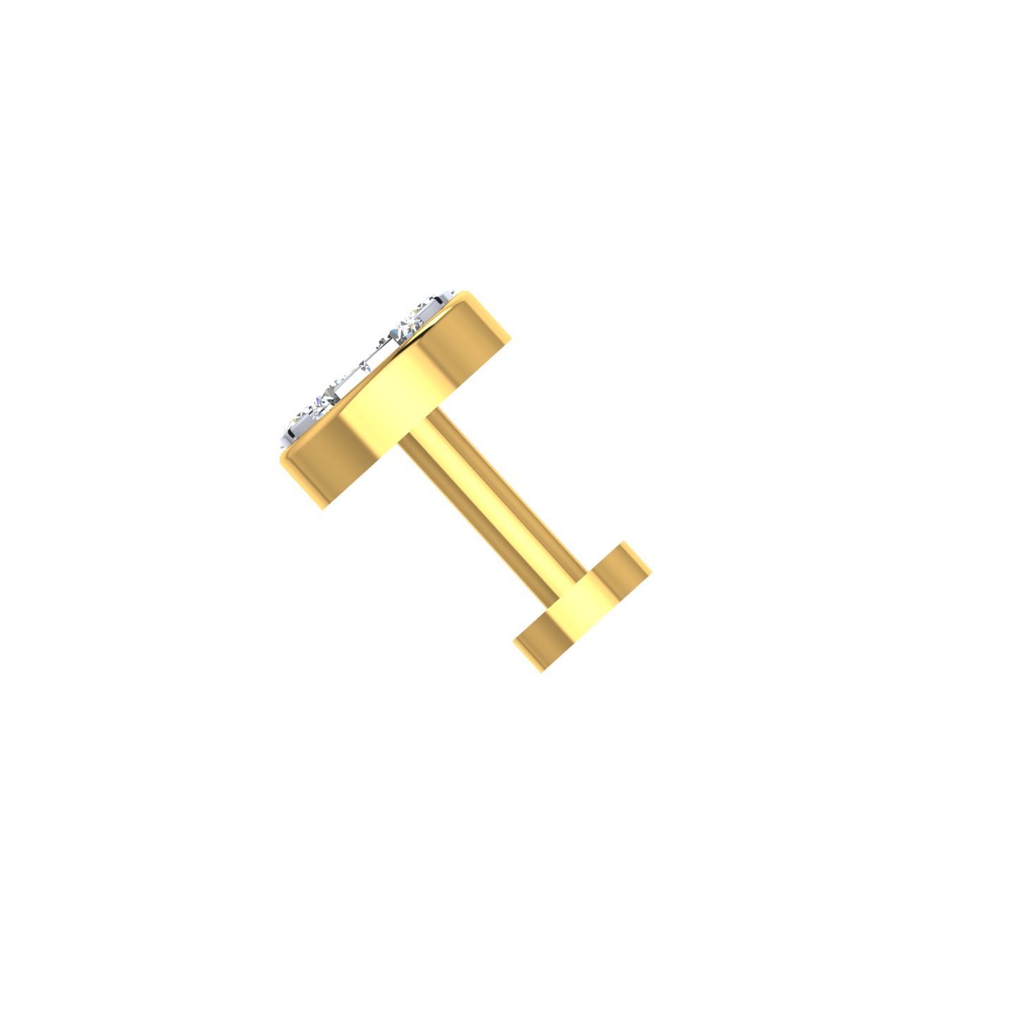 Royal Rosette Diamond Nose Pin