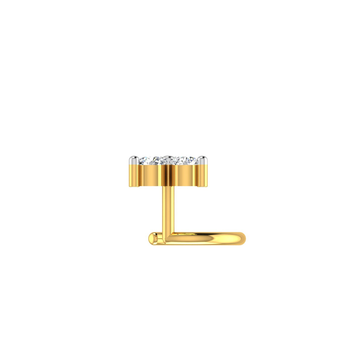 Trinity Spark Diamond Nose Pin