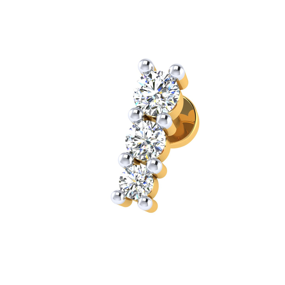 Linear Luxe Diamond Nose Screw