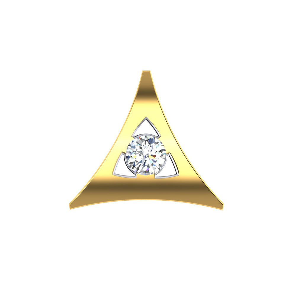 Trinity Aura Solitaire Nose Pin