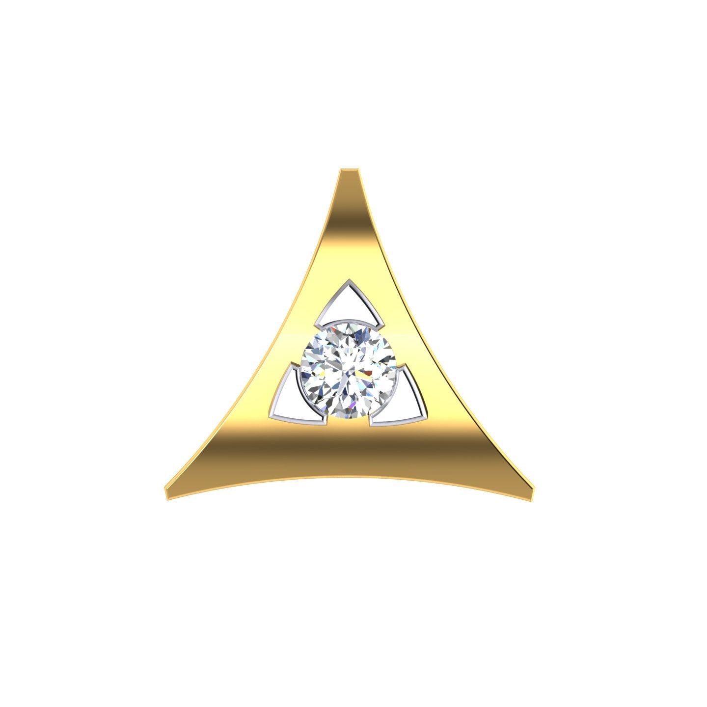 Trinity Aura Solitaire Nose Pin