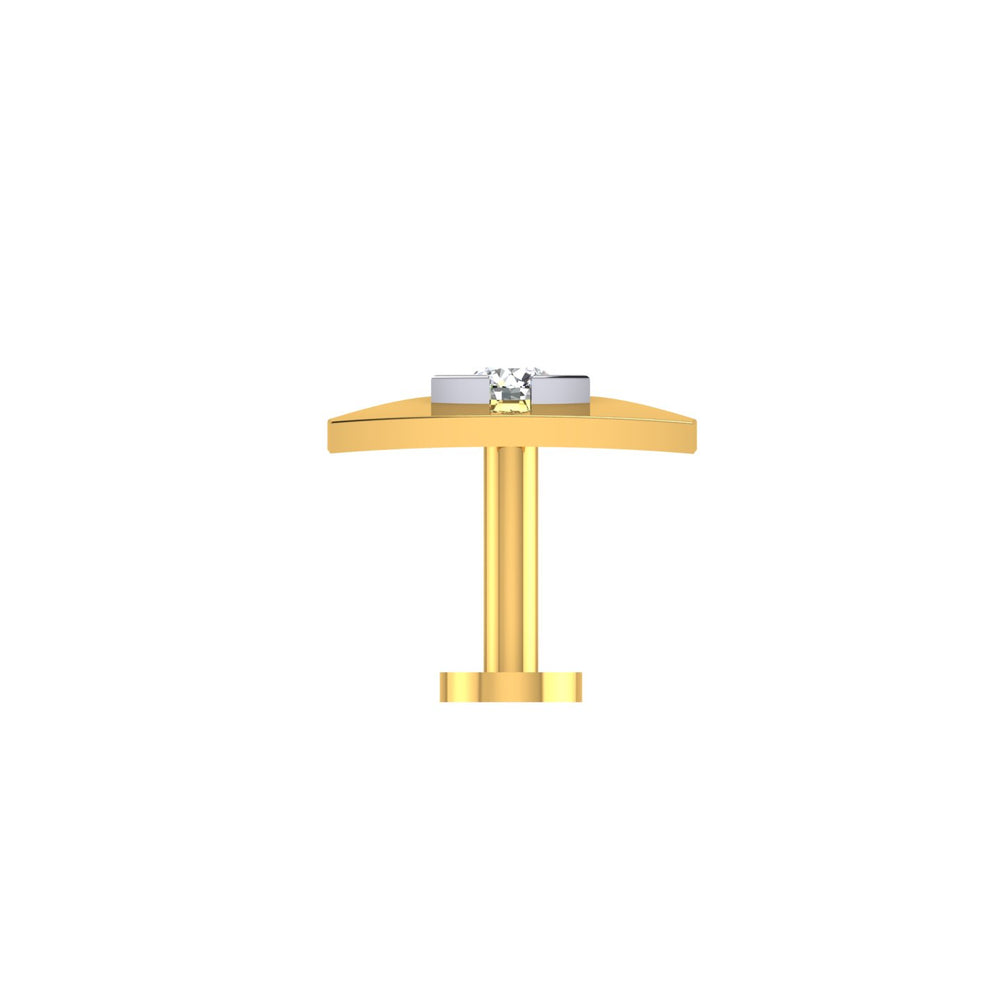 Trinity Aura Solitaire Nose Pin