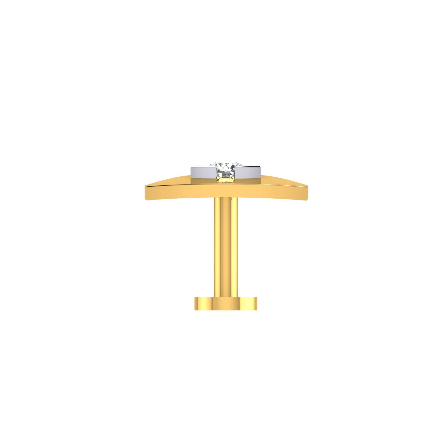 Trinity Aura Solitaire Nose Pin