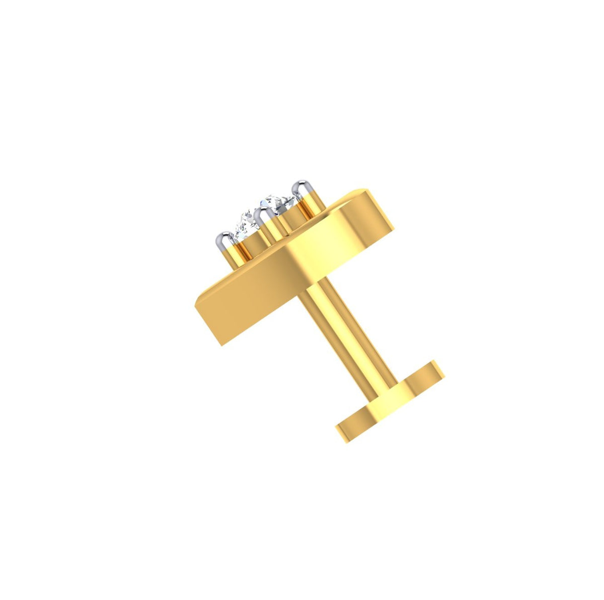 Eternal Heart Solitaire Nose Screw
