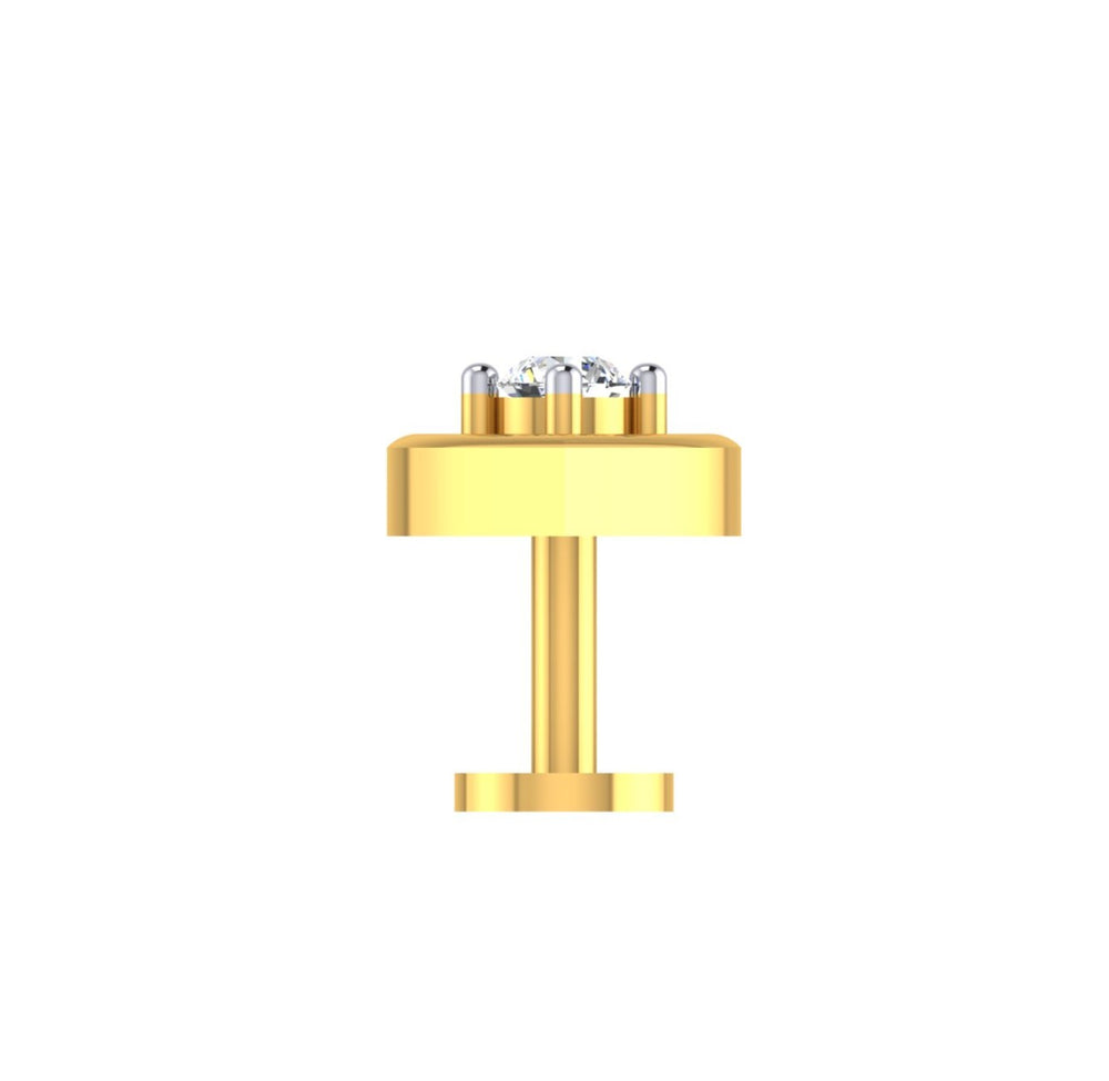 Eternal Heart Solitaire Nose Screw