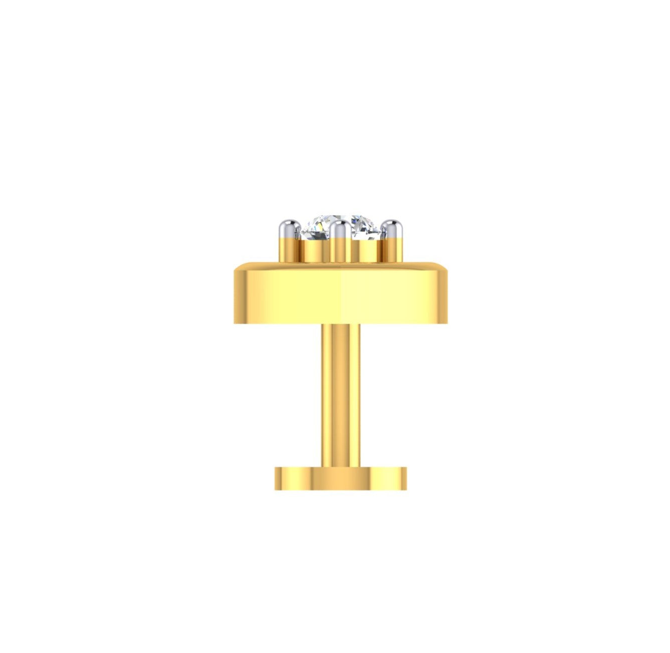 Eternal Heart Solitaire Nose Screw