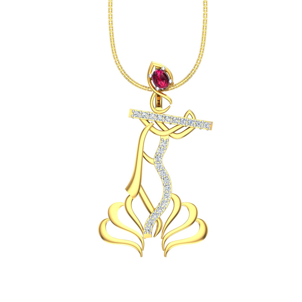 Ruby Veena Grace Pendant