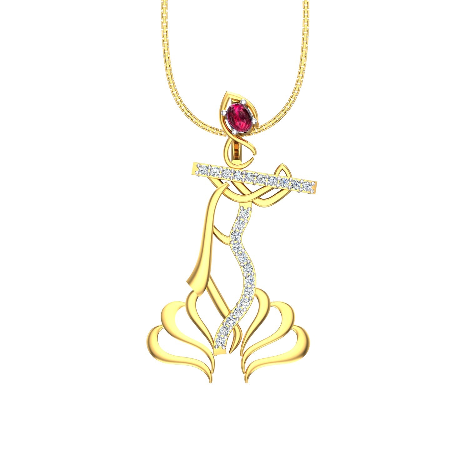 Ruby Veena Grace Pendant