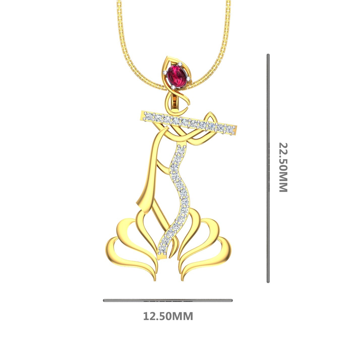 Ruby Veena Grace Pendant