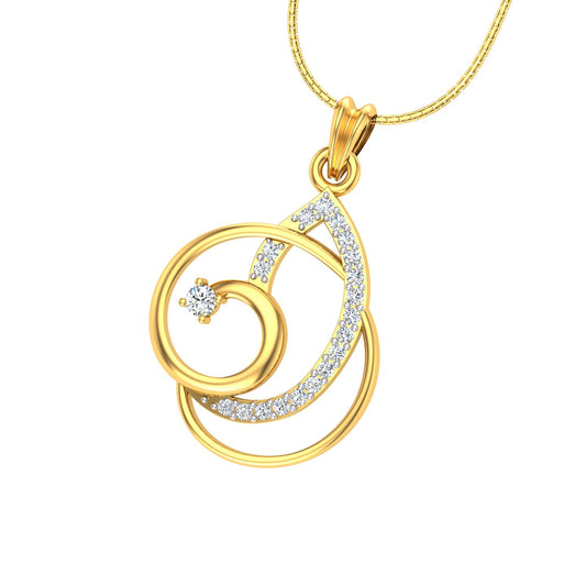 Celestial Swirl Diamond Pendant