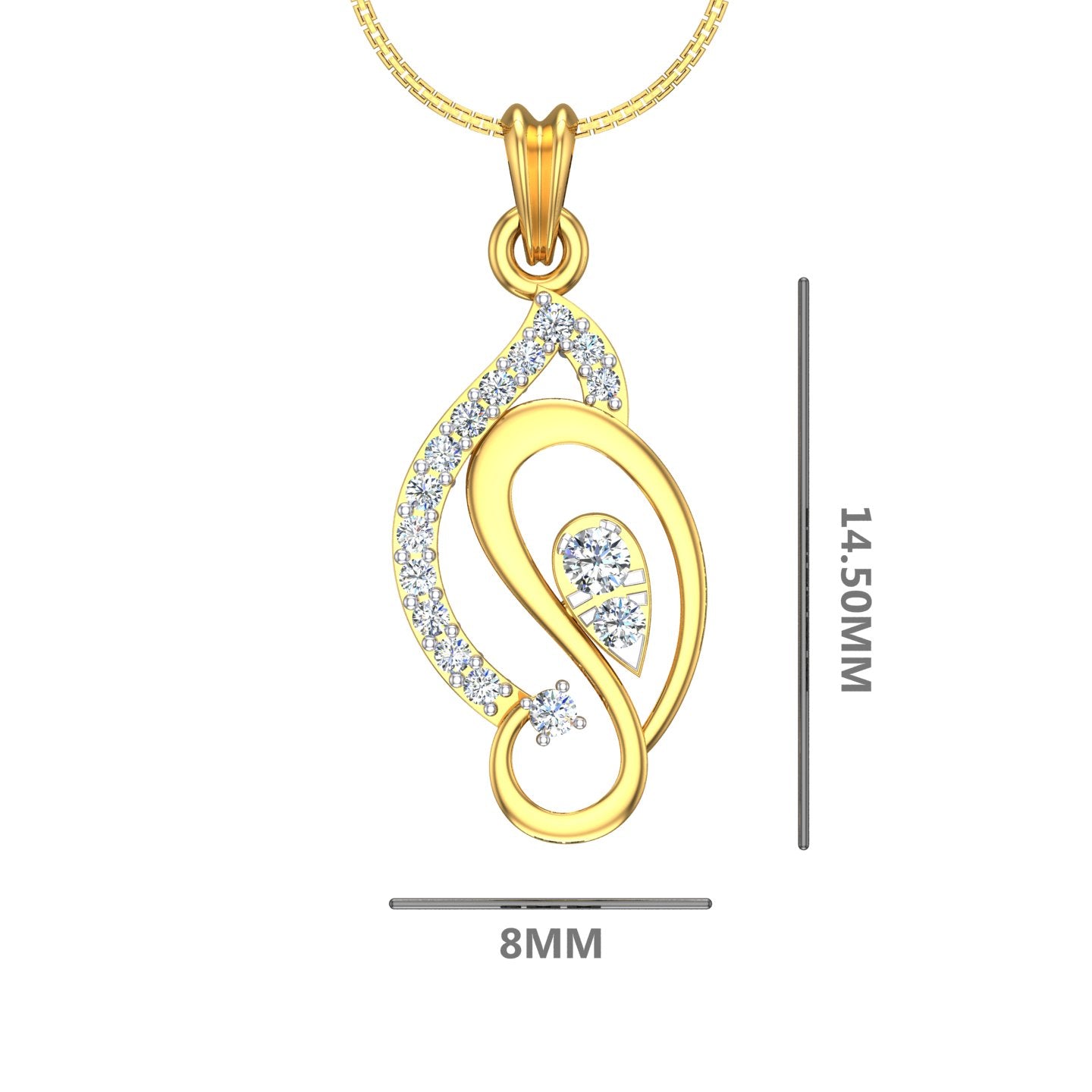 Infinity Bloom Diamond Pendant