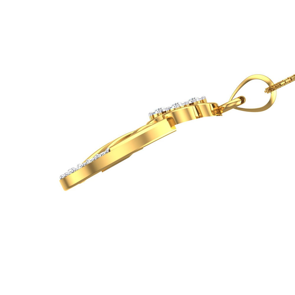 Floral Cascade Diamond Pendant