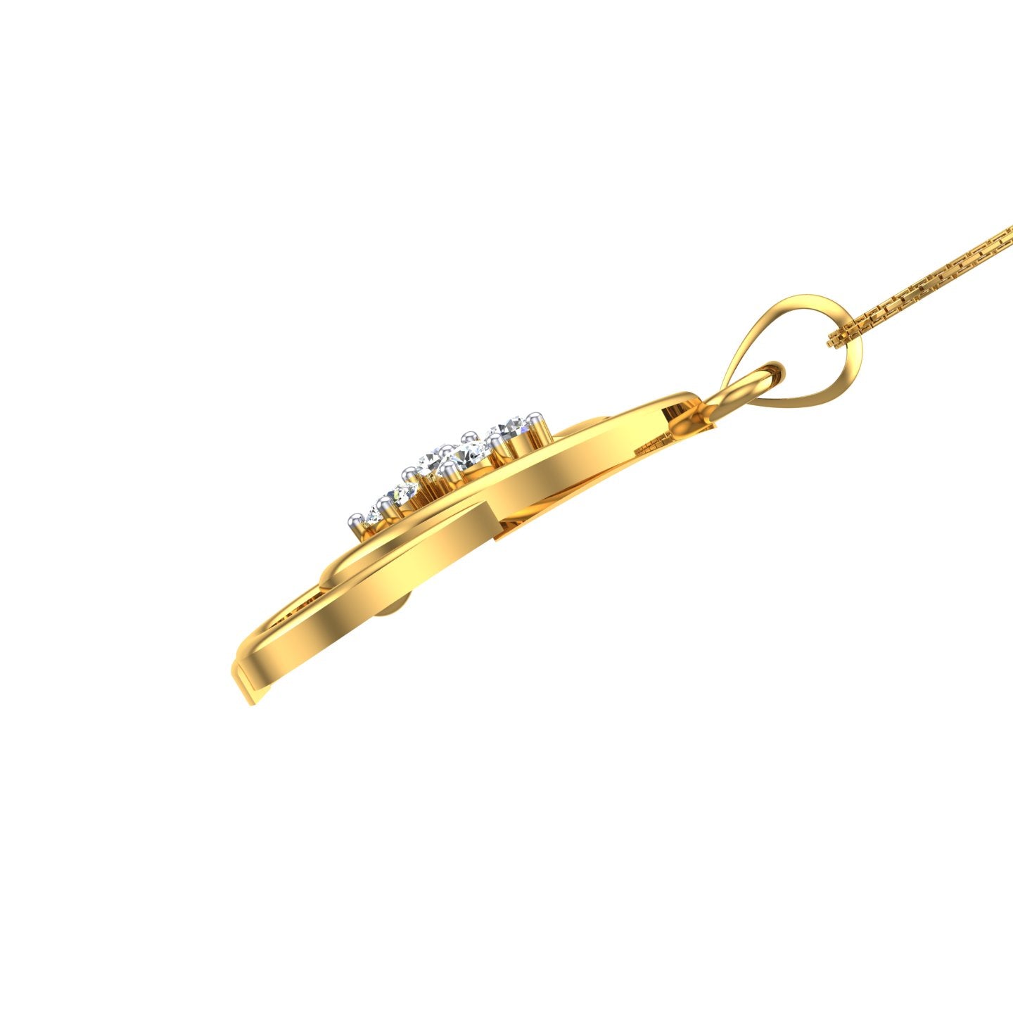 Dewdrop Blossom Diamond Pendant