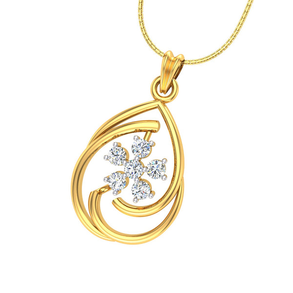 Dewdrop Blossom Diamond Pendant