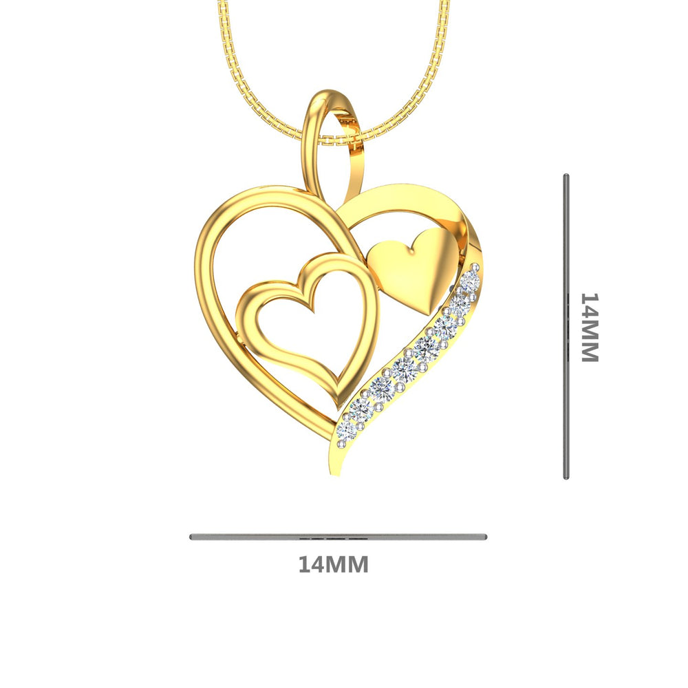 Eternal Hearts Diamond Pendant