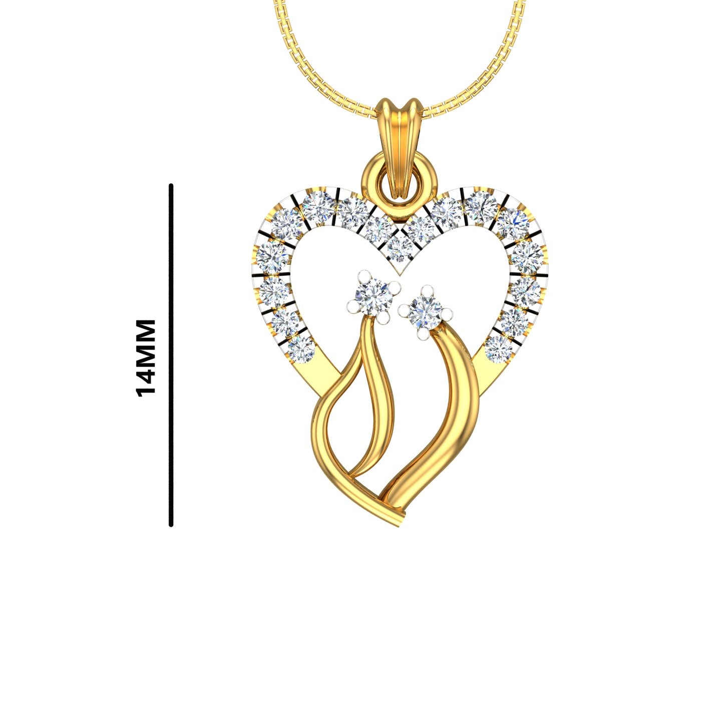 Diamond Heart Pendant