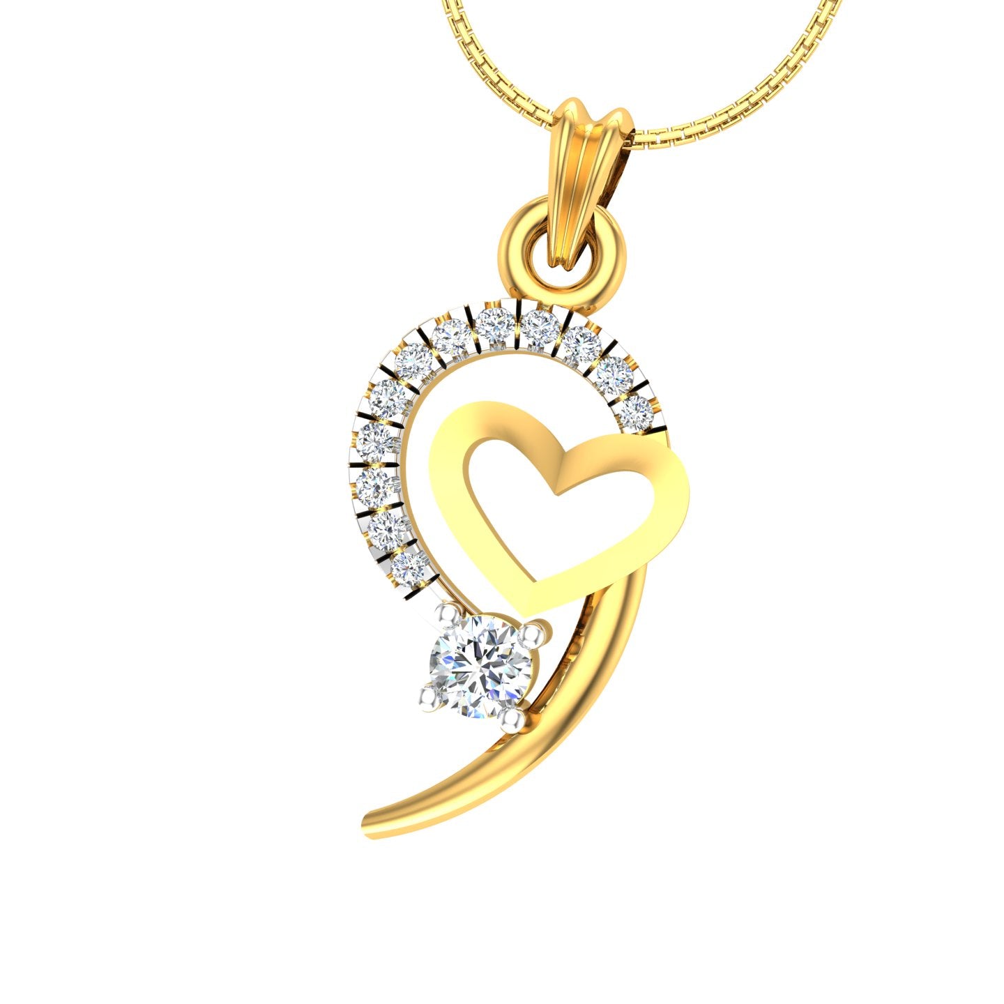 Heart Diamond Pendant