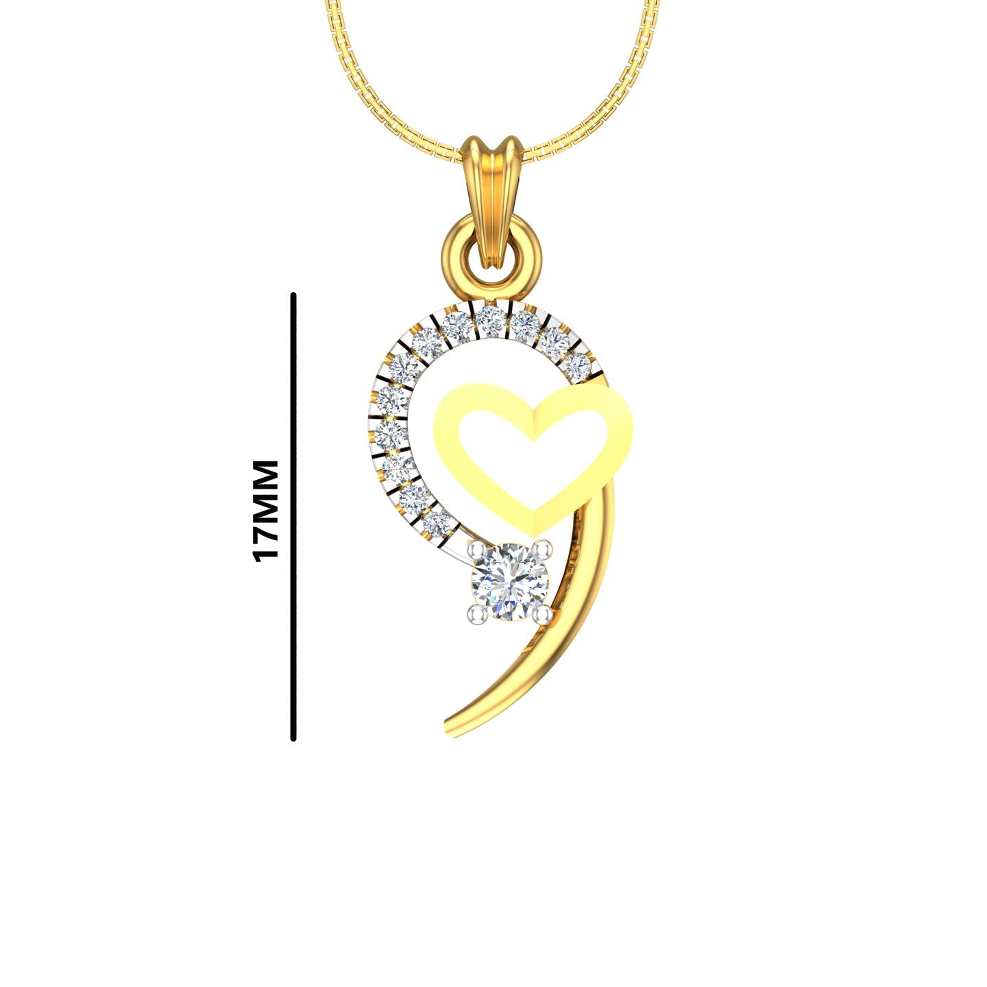 Heart Diamond Pendant