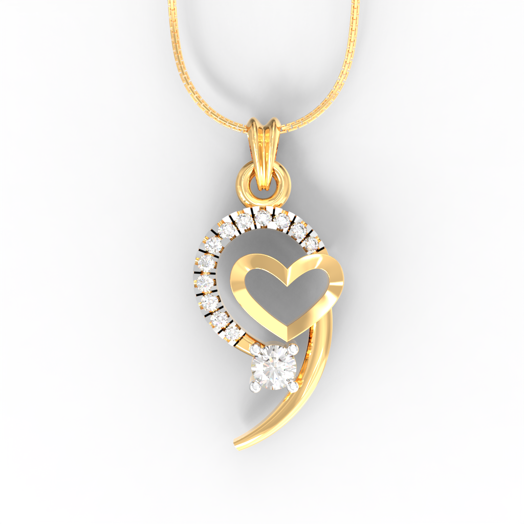 Heart Diamond Pendant