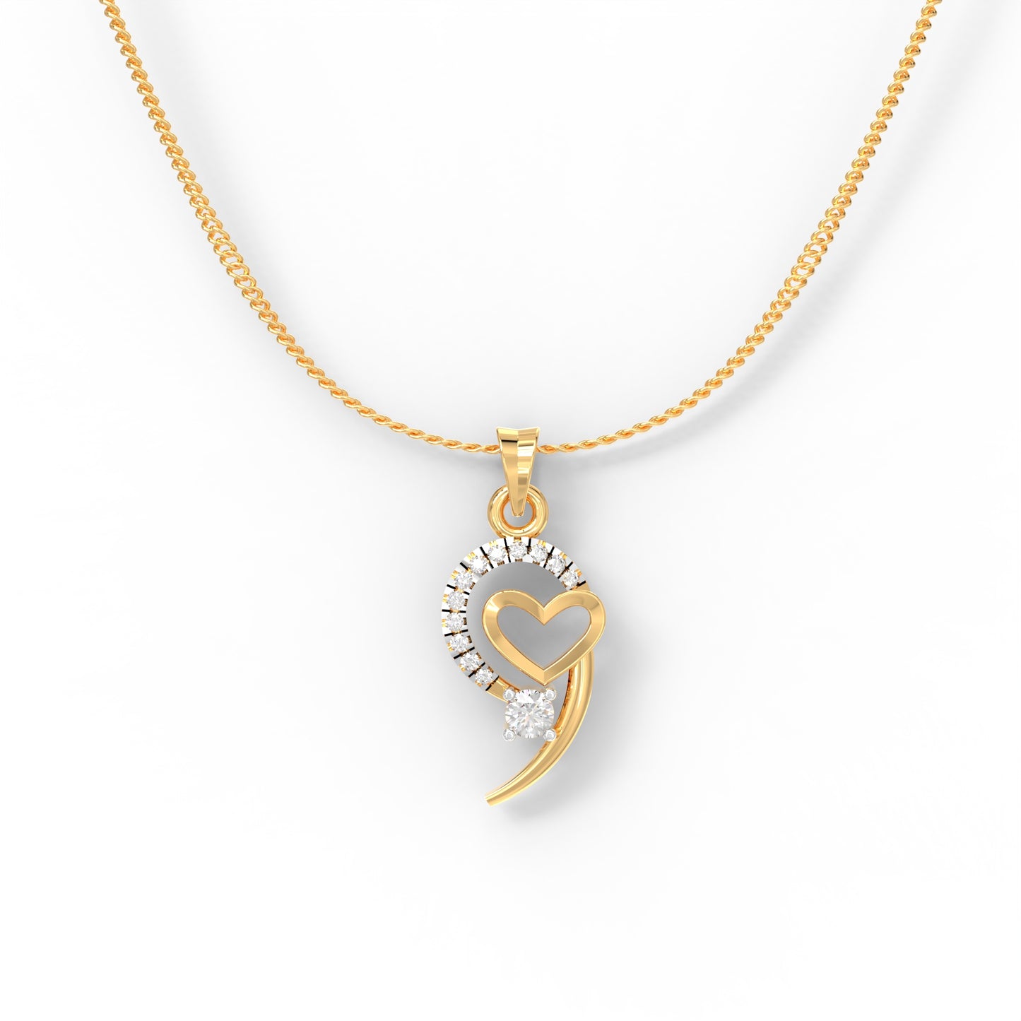 Heart Diamond Pendant