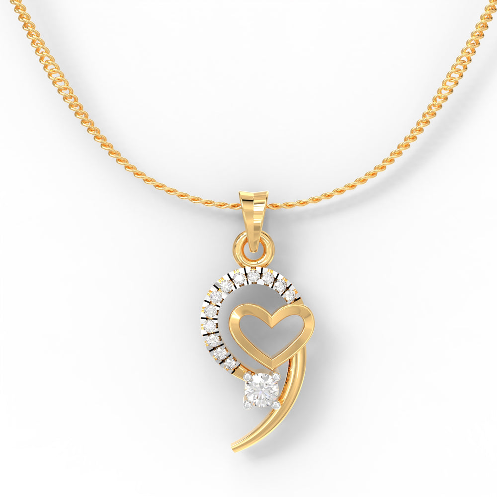 Heart Diamond Pendant