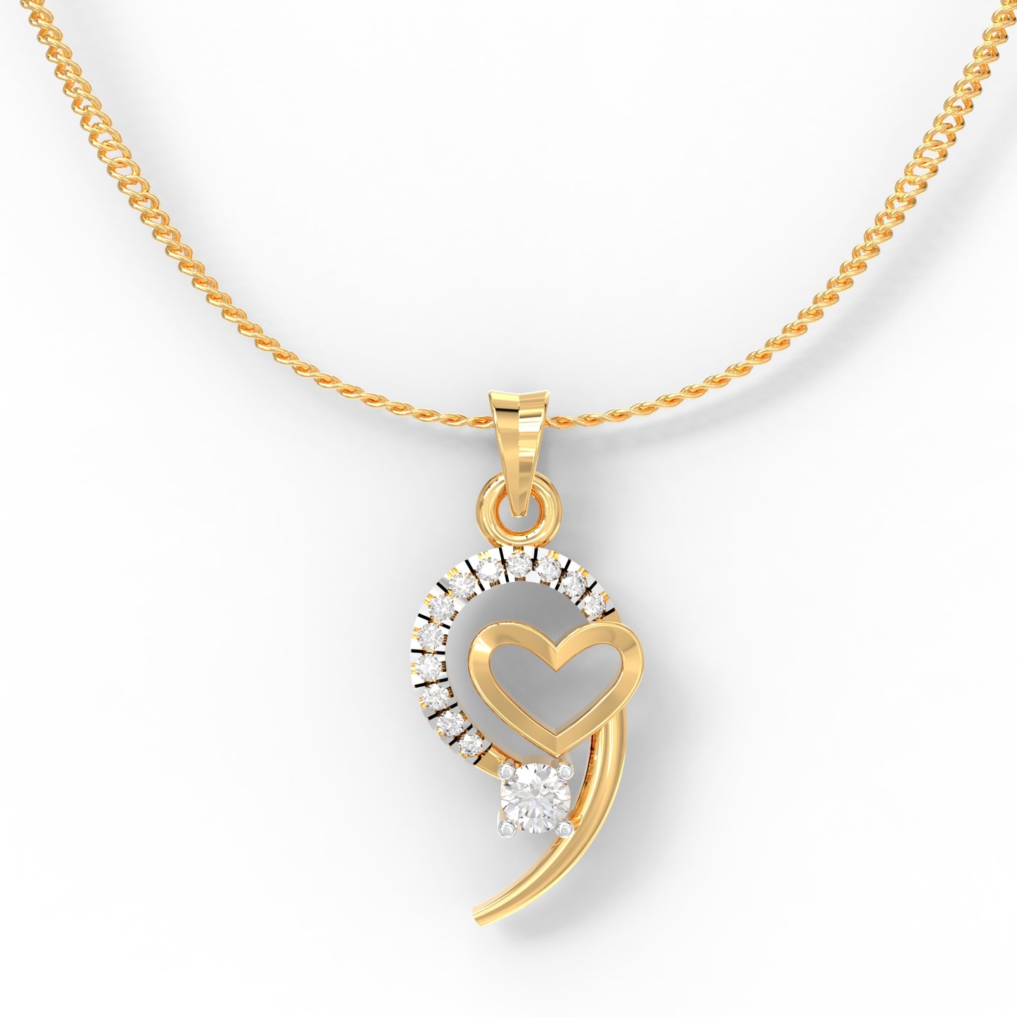 Heart Diamond Pendant