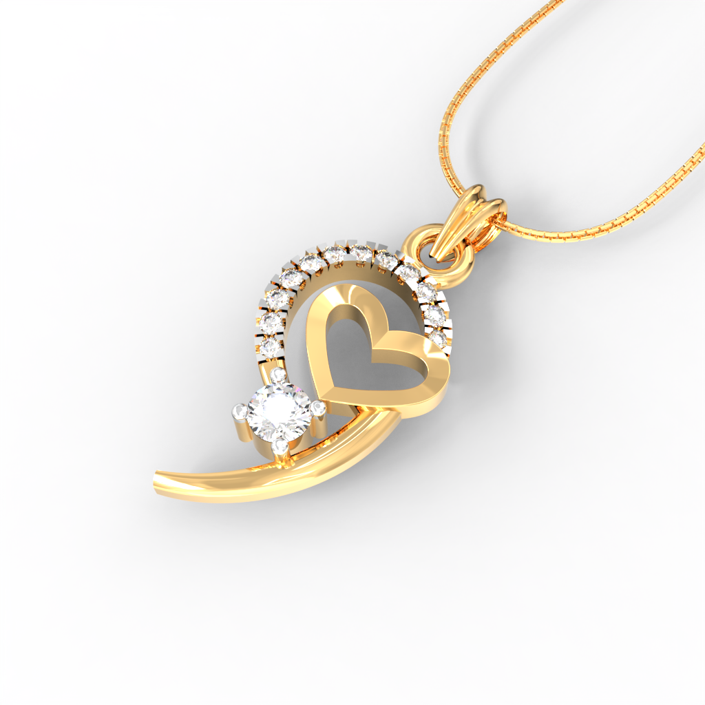 Heart Diamond Pendant