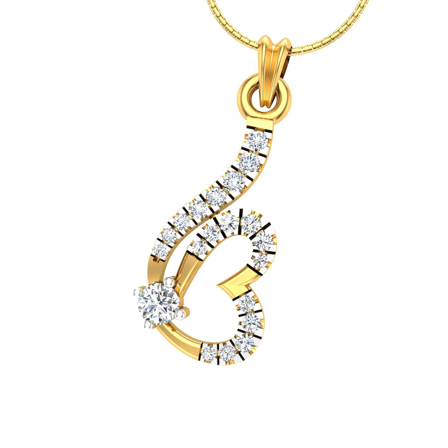 Heart Diamond Pendant
