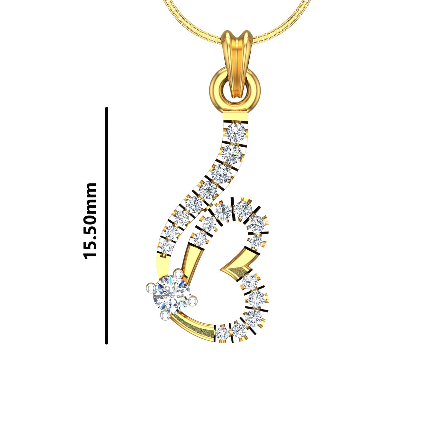Heart Diamond Pendant