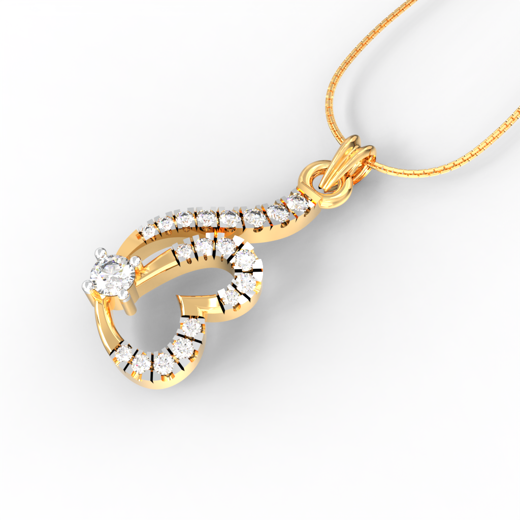 Heart Diamond Pendant