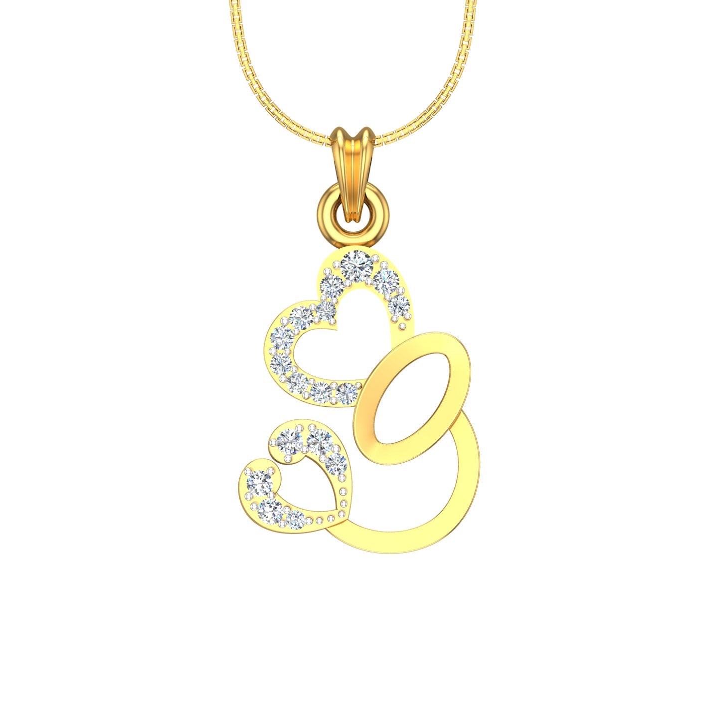 Avsar Shruti Heart Diamond Pendant