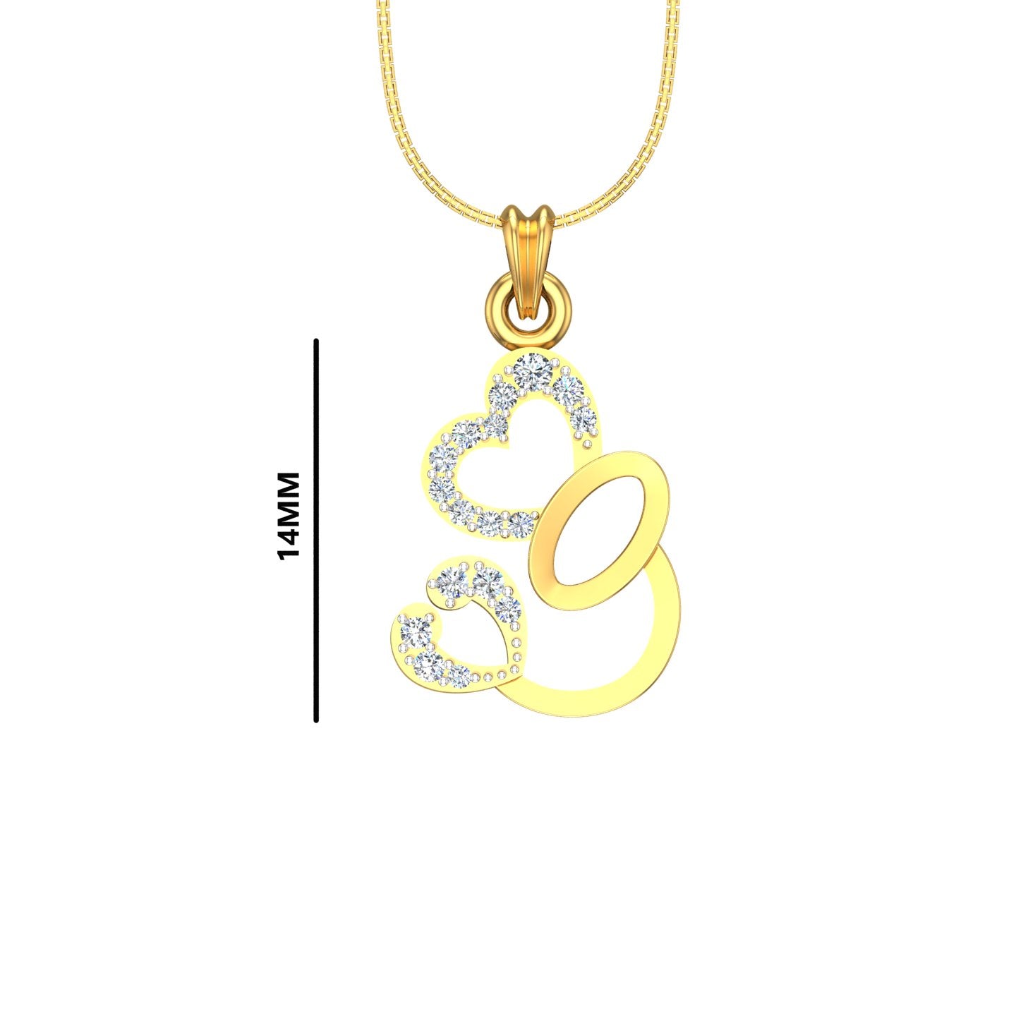 Avsar Shruti Heart Diamond Pendant