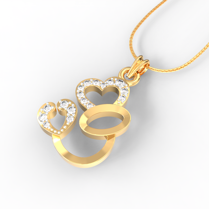 Avsar Shruti Heart Diamond Pendant